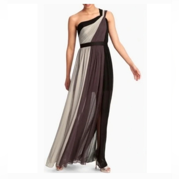Max & Cleo Dresses & Skirts - Max and Cleo Estee Colorblock Maxi Dress in Brown Size 8